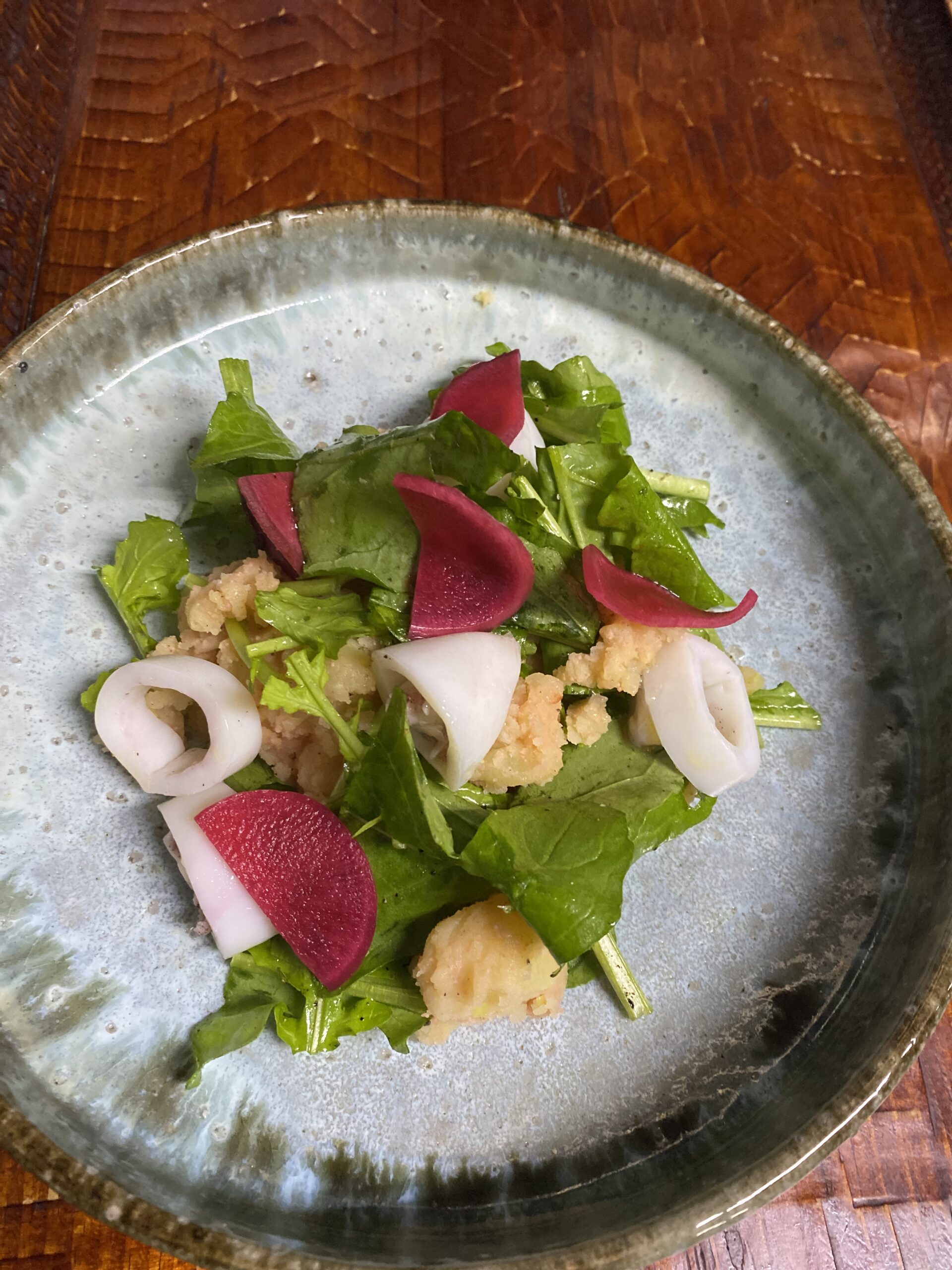 じゃがいもと小ヤリイカののサラダ