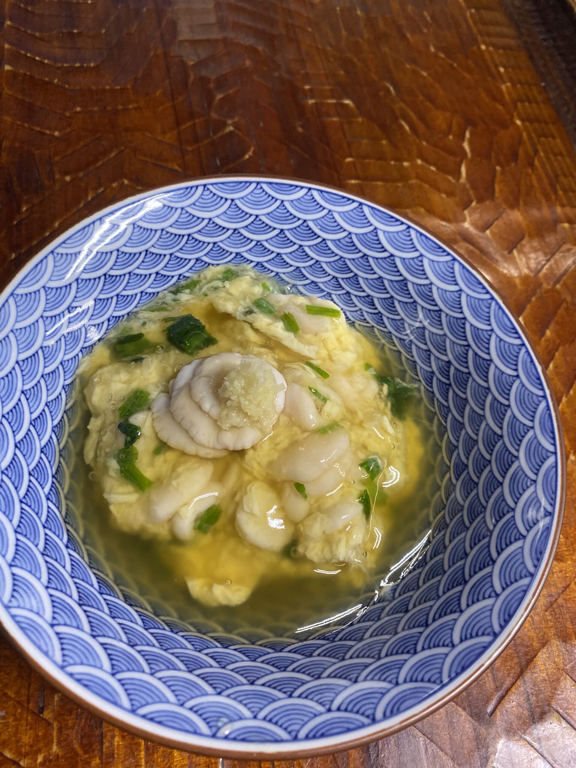 白子と生湯葉の冷し芹あん掛け